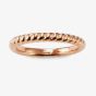 THOMAS SABO Rose Gold Plated Narrow Ridged Band TR1978-415-12