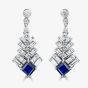 18ct White Gold Jazz Diamond and Sapphire 1.81ct Dropper Earrings LG201/EC-PR(BS)