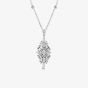 18ct White Gold 1.86ct Diamond Cluster Pendant Necklet LG201/PA