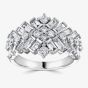 18ct White Gold 1.83ct Diamond Cluster Ring LG201/RA