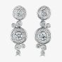 18ct White Gold Dew Drop 1.41ct Diamond Dropper Earrings LG204/EB-PR