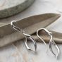 Kit Heath Sterling Silver Entwine Twine Twist Link Drop Earrings 60230RP