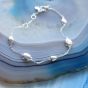 Kit Heath Sterling Silver Coast Pebbles Station Bracelet 70197RP