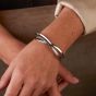 Kit Heath Sterling Silver Serenity Grande Crossover Cuff Bangle 71186RP