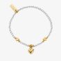 ChloBo Ladies Silver & Gold Golden Moments Of Love Bracelet GMBVAL25