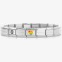 Nomination CLASSIC Composable Gold Rainbow Heart Bracelet 030000 + 030272/54