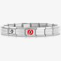 Nomination CLASSIC Composable Silver Red Poppy Bracelet 030000 + 330305/17