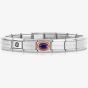 Nomination CLASSIC Composable Rose Gold Amethyst Bracelet 030000 + 430507/35