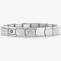Nomination CLASSIC Composable Silver Cubic Zirconia Daisy Bracelet 030000 + 330311/13