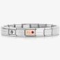 Nomination CLASSIC Rose Gold & Silver July Ruby Bracelet 430508/07