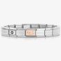 Nomination CLASSIC Rose Gold & Silver October White Opal Bracelet 430508/10