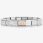 Nomination CLASSIC Rose Gold & Silver April Diamond Bracelet 430508/04