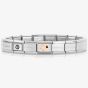 Nomination CLASSIC Composable Rose Gold Dog Paw Print with Heart Bracelet 430202/18