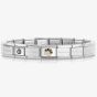Nomination CLASSIC Gold Black & Silver Glitter Paw Bracelet 030220/22