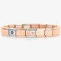 Nomination CLASSIC Rose Gold March Aquamarine Bracelet 430508/03