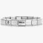 Nomination CLASSIC Silver Niece Heart Charm Bracelet 530300 SI & 330114/26