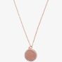 Olivia Burton Bejewelled Classics Disc Rose Gold Tone Necklace OBJCON77