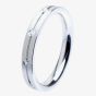 Henrich and Denzel Platinum 3mm 0.09ct Diamond Eternity Ring P4641.01/0 51.5