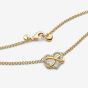 PANDORA 14ct Gold Plated Infinity Heart Jewellery Set 362666C01-50 & 262667C01