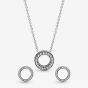 PANDORA Halo Jewellery Set 397436CZ-45 & 290585CZ