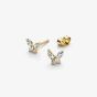 PANDORA 14ct Gold Plated Sparkling Butterfly Jewellery Set 364267C01-45 & 264264C01