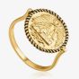 Ania Haie Gold Tone Winged Goddess Ring R020-01G