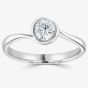 Platinum 0.25ct Diamond Solitaire Ring (L) R1-1021(4.0)
