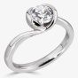 Platinum 0.25ct Diamond Solitaire Ring (L) R1-1021(4.0)