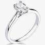 Signature Collection Platinum GIA Certificated 1.00ct Oval Diamond Solitaire Ring RI-2212(1.00CT PLUS)- D/IF/1.00ct