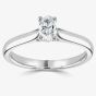 Signature Collection Platinum GIA Certificated 1.00ct Oval Diamond Solitaire Ring RI-2212(1.00CT PLUS)- D/IF/1.00ct