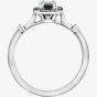 9ct White Gold Sapphire 0.08ct Diamond Ring 4376WG-10SAP