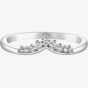 9ct White Gold 0.25ct Diamond Wishbone Ring 50L00WG/25