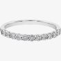 9ct White Gold 0.05ct Diamond Half Eternity Ring 50L67WG/05-10 9W