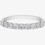 9ct White Gold 0.15ct Diamond Half Eternity Ring 50L67WG/15-10
