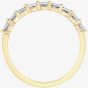 9ct Two Colour Gold 0.15ct Diamond Half Eternity Ring 50L67YW/15-10