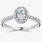 1888 Collection Platinum 0.41ct Diamond Halo Cluster Ring RC2017B(5X3)