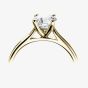 9ct Yellow Gold Certificated 0.33ct Brilliant-Cut Classic Diamond Ring RI-2016(.33CT PLUS)