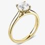 9ct Yellow Gold Certificated 0.33ct Brilliant-Cut Classic Diamond Ring RI-2016(.33CT PLUS)