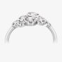 18ct White Gold 0.87ct Diamond Rubover Cluster Ring RL78(0.87CT), view 4