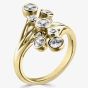 18ct Gold 0.77ct Diamond Wrap Cluster Ring RL98(0.77CT)