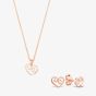 Rosa Lea Filigree Open Heart Jewellery Set AM-2THB009006 &AM-2THB008906