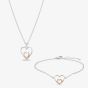Rosa Lea Double Heart Jewellery Set AM-2THB027706 & AM-2THB027806