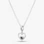 Rosa Lea September Birthstone Heart Dangle Charm Necklace