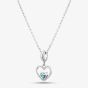 Rosa Lea December Birthstone Heart Dangle Charm Necklace