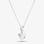 Rosa Lea 40 Pave Heart Dangle Charm Necklace