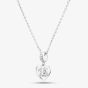 Rosa Lea 16 Pave Heart Dangle Charm Necklace