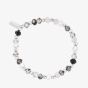 ChloBo Ladies Balanced Energy Black Rutilated Quartz Stone Beaded Bracelet SBBLKFRI24