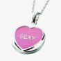Love Hearts Silver Enamel Pendant - Sexy