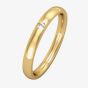 9ct 2.5mm 1 Diamond Court Wedding ST-R43BVA