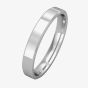 9ct White Gold 3mm Flat Court Bevelled Wedding Ring ST-R540B